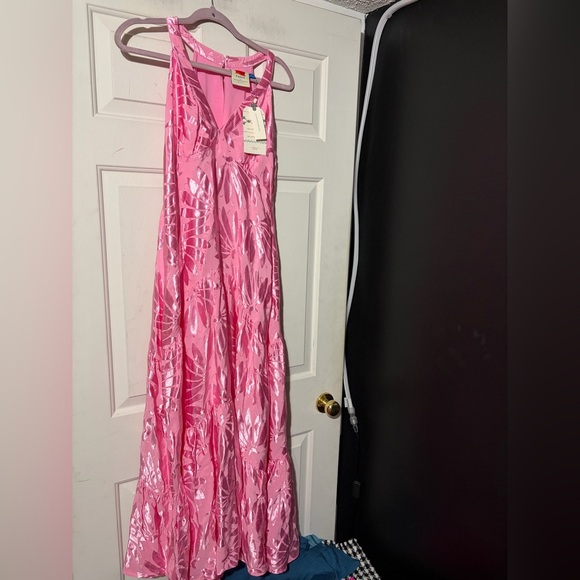 NWT farm rio V neck tiered maxi dress - Picture 2 of 11
